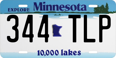 MN license plate 344TLP