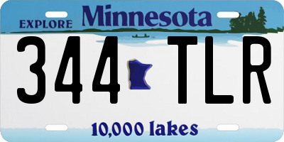 MN license plate 344TLR