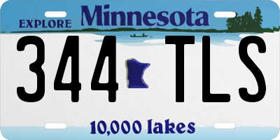 MN license plate 344TLS