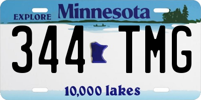 MN license plate 344TMG