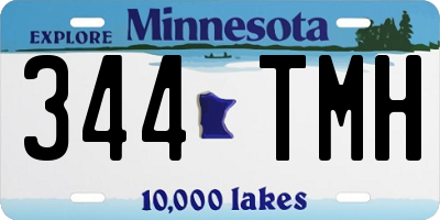 MN license plate 344TMH