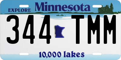 MN license plate 344TMM