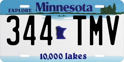 MN license plate 344TMV