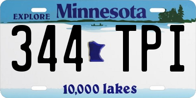 MN license plate 344TPI