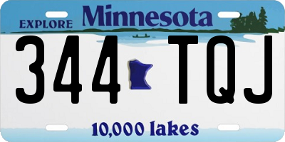 MN license plate 344TQJ