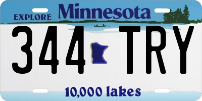 MN license plate 344TRY