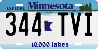 MN license plate 344TVI