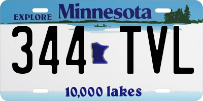 MN license plate 344TVL