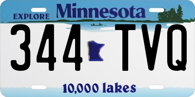 MN license plate 344TVQ
