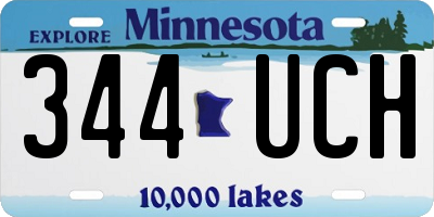 MN license plate 344UCH