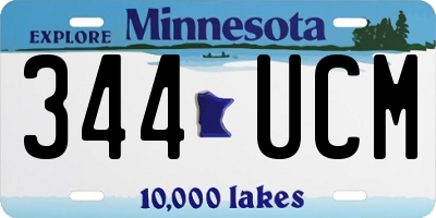MN license plate 344UCM