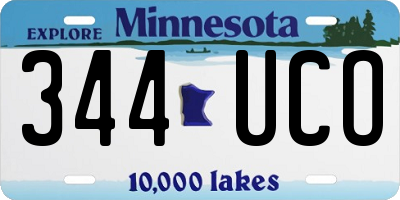 MN license plate 344UCO