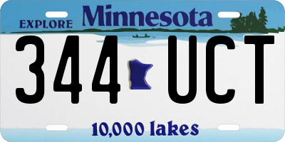 MN license plate 344UCT