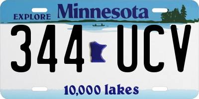 MN license plate 344UCV