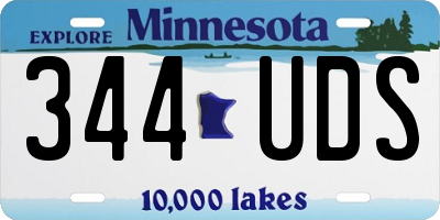 MN license plate 344UDS