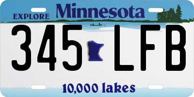 MN license plate 345LFB
