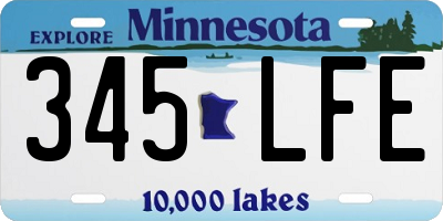 MN license plate 345LFE