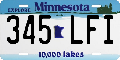 MN license plate 345LFI