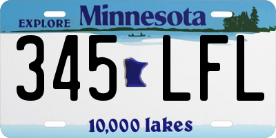 MN license plate 345LFL