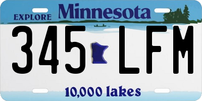 MN license plate 345LFM