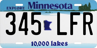 MN license plate 345LFR
