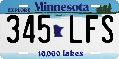 MN license plate 345LFS