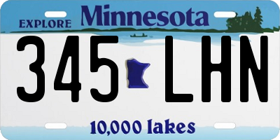 MN license plate 345LHN