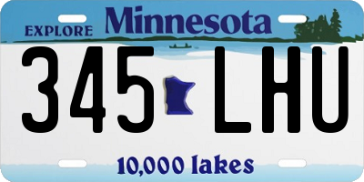 MN license plate 345LHU