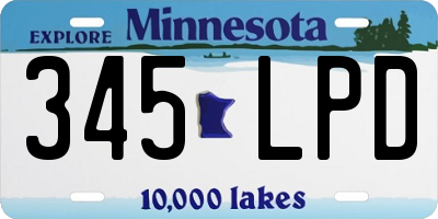 MN license plate 345LPD