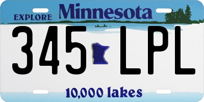 MN license plate 345LPL