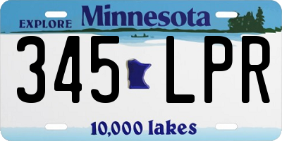 MN license plate 345LPR