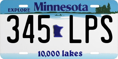 MN license plate 345LPS