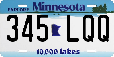 MN license plate 345LQQ