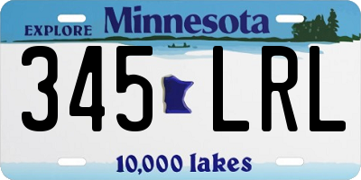 MN license plate 345LRL