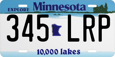 MN license plate 345LRP
