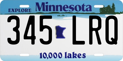 MN license plate 345LRQ