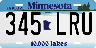 MN license plate 345LRU