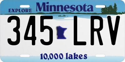 MN license plate 345LRV