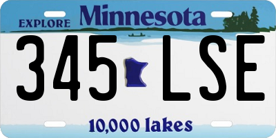 MN license plate 345LSE