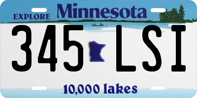 MN license plate 345LSI