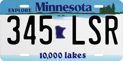 MN license plate 345LSR