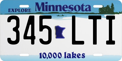 MN license plate 345LTI