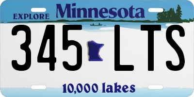 MN license plate 345LTS
