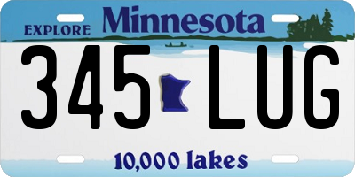 MN license plate 345LUG