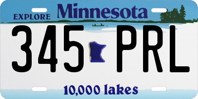 MN license plate 345PRL