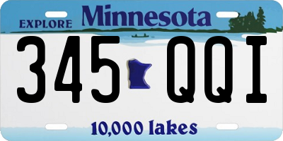 MN license plate 345QQI