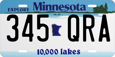 MN license plate 345QRA