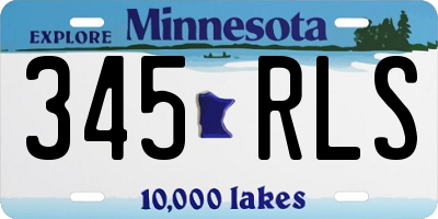 MN license plate 345RLS
