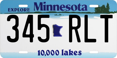 MN license plate 345RLT