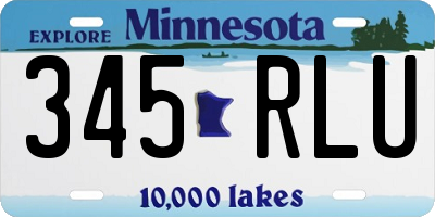 MN license plate 345RLU